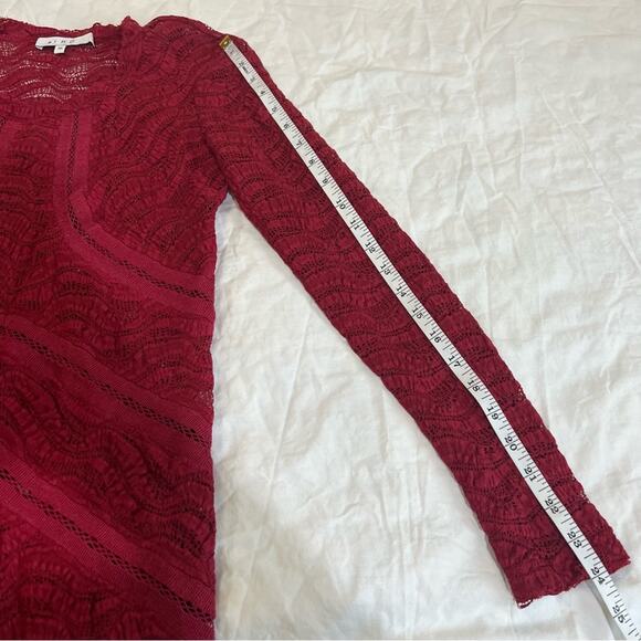 IRO Joos Lace Mini Bodycon Dress size 36 Small Red - Picture 8 of 11